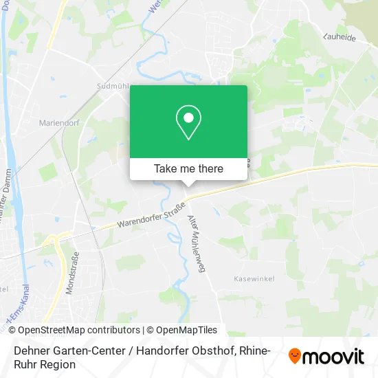 Карта Dehner Garten-Center / Handorfer Obsthof