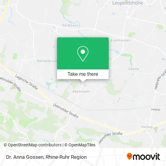 Dr. Anna Gossen map
