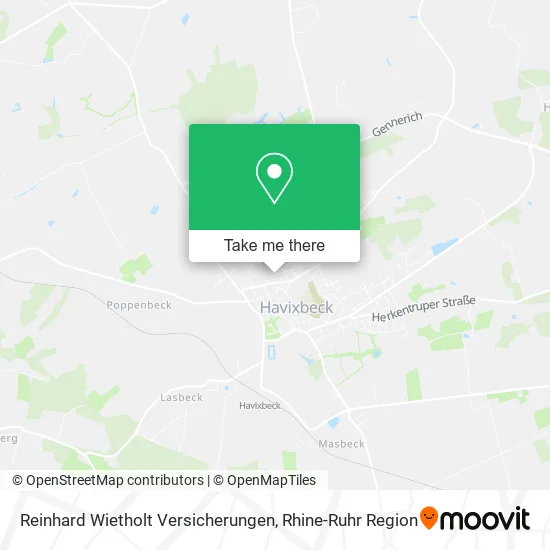 Карта Reinhard Wietholt Versicherungen