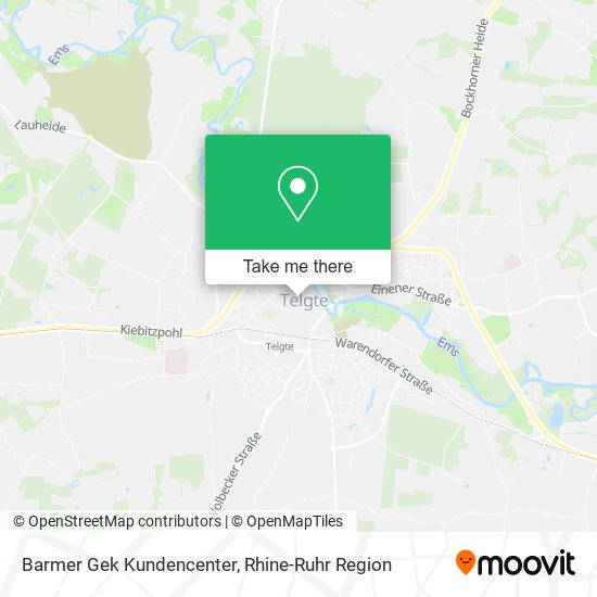 Barmer Gek Kundencenter map