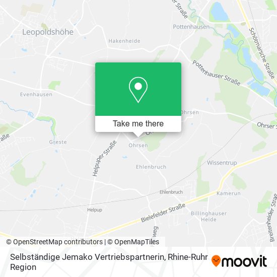Selbständige Jemako Vertriebspartnerin map