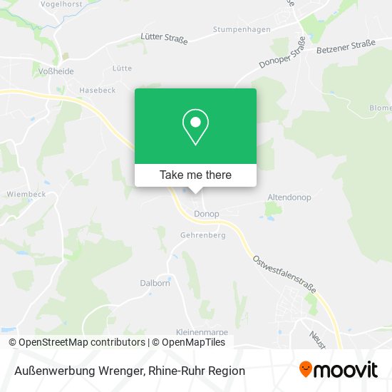 Außenwerbung Wrenger map