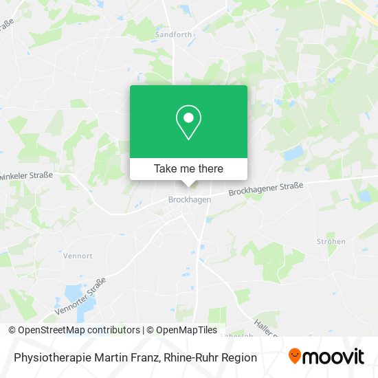 Physiotherapie Martin Franz map
