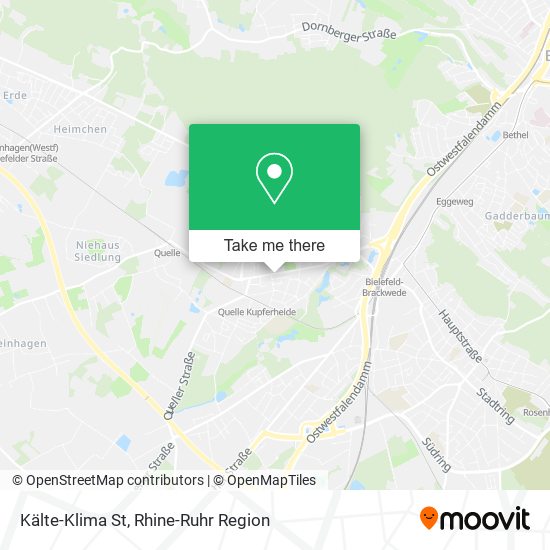 Kälte-Klima St map