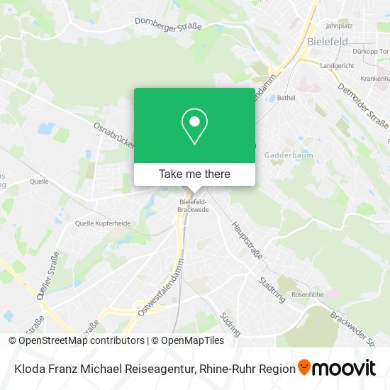 Kloda Franz Michael Reiseagentur map