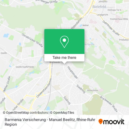 Barmenia Versicherung - Manuel Beelitz map