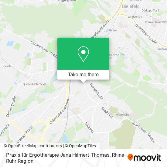 Praxis für Ergotherapie Jana Hilmert-Thomas map