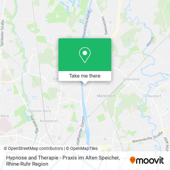 Hypnose and Therapie - Praxis im Alten Speicher map