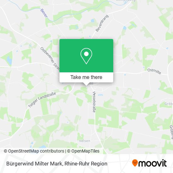 Bürgerwind Milter Mark map