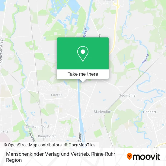 Карта Menschenkinder Verlag und Vertrieb