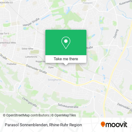 Parasol Sonnenblenden map