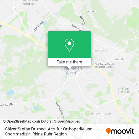 Sälzer Stefan Dr. med. Arzt für Orthopädie und Sportmedizin map