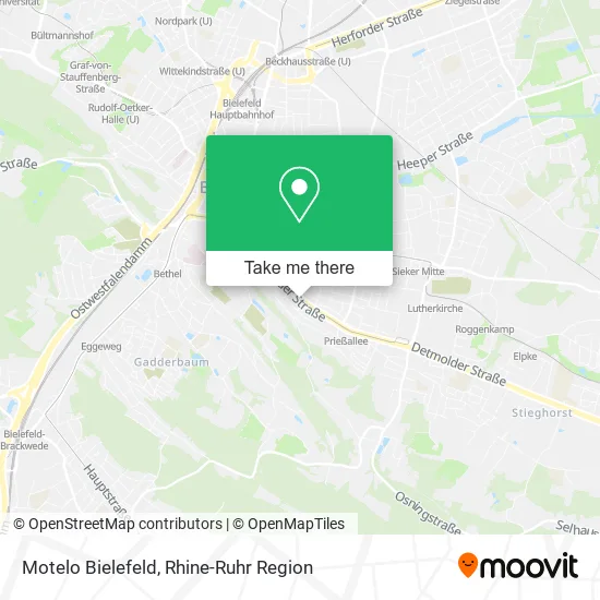 Карта Motelo Bielefeld