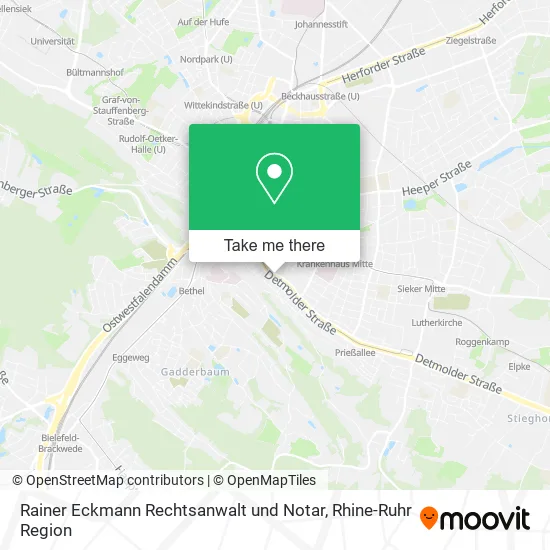 Карта Rainer Eckmann Rechtsanwalt und Notar