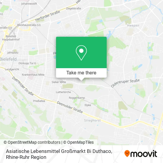 Карта Asiatische Lebensmittel Großmarkt Bi Duthaco