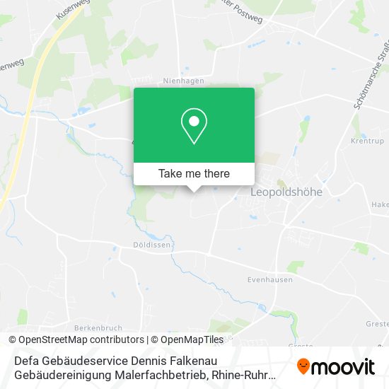 Defa Gebäudeservice Dennis Falkenau Gebäudereinigung Malerfachbetrieb map