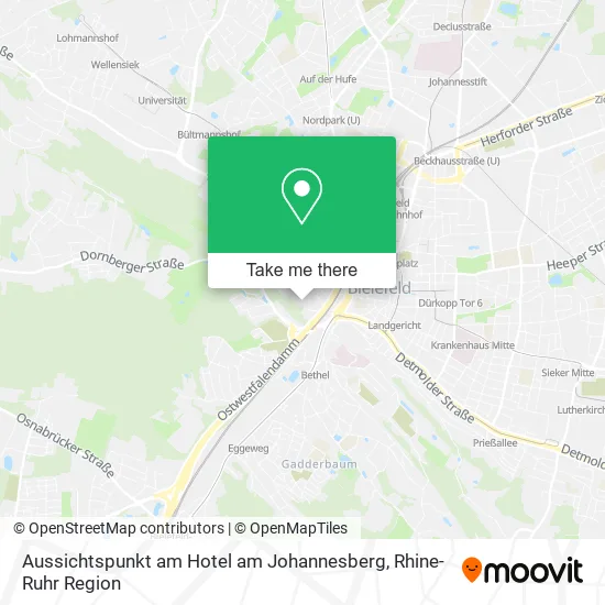 Карта Aussichtspunkt am Hotel am Johannesberg