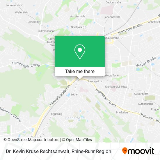 Dr. Kevin Kruse Rechtsanwalt map