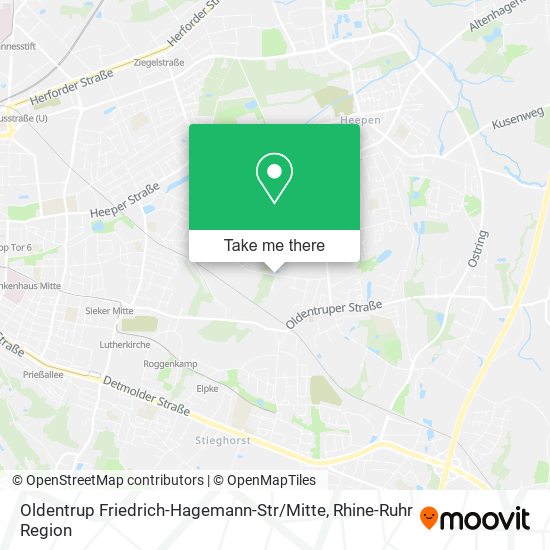 Карта Oldentrup Friedrich-Hagemann-Str / Mitte