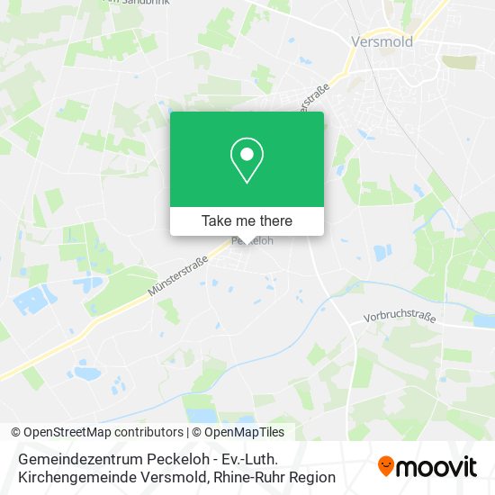 Gemeindezentrum Peckeloh - Ev.-Luth. Kirchengemeinde Versmold map