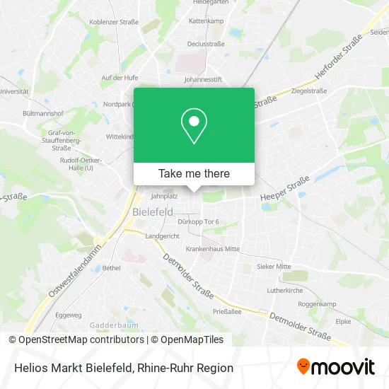 Карта Helios Markt Bielefeld