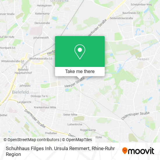 Карта Schuhhaus Filges Inh. Ursula Remmert