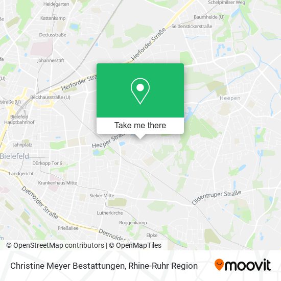 Christine Meyer Bestattungen map