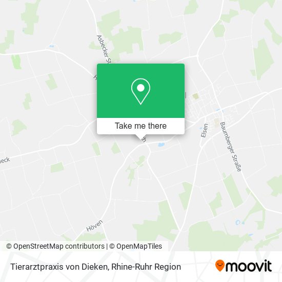 Tierarztpraxis von Dieken map