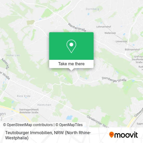 Teutoburger Immobilien map