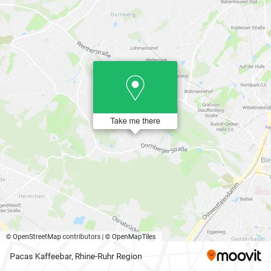 Карта Pacas Kaffeebar