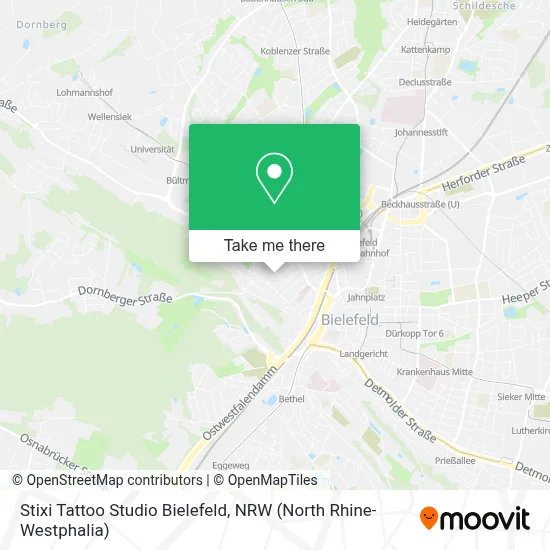 Stixi Tattoo Studio Bielefeld map
