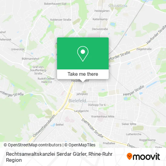 Rechtsanwaltskanzlei Serdar Gürler map