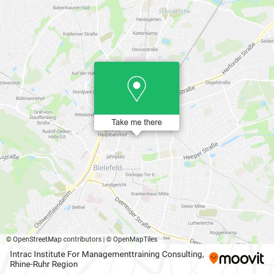 Карта Intrac Institute For Managementtraining Consulting