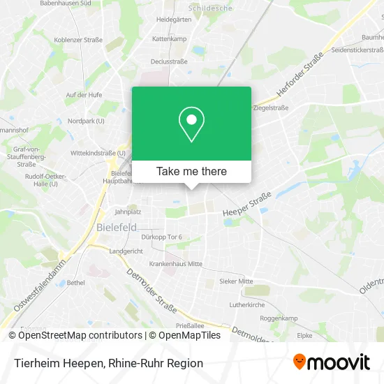 Карта Tierheim Heepen