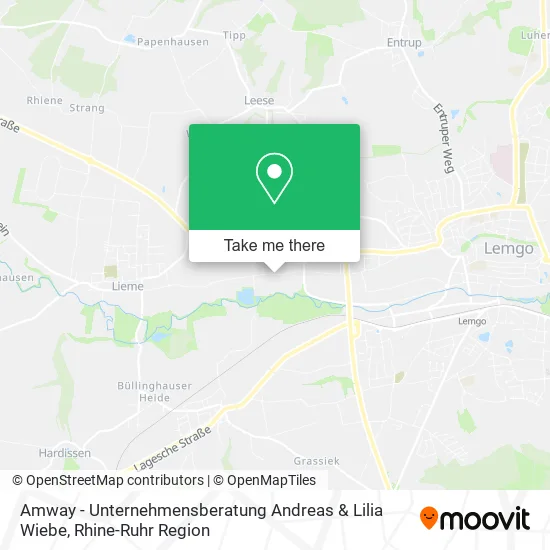 Карта Amway - Unternehmensberatung Andreas & Lilia Wiebe