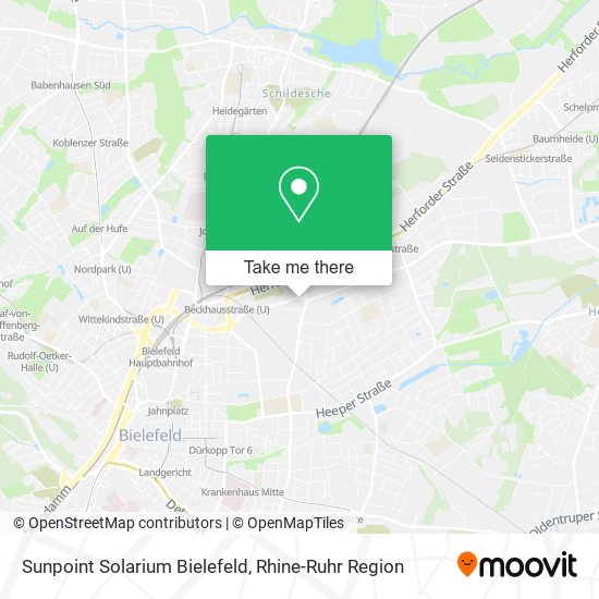 Sunpoint Solarium Bielefeld map