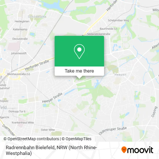Карта Radrennbahn Bielefeld