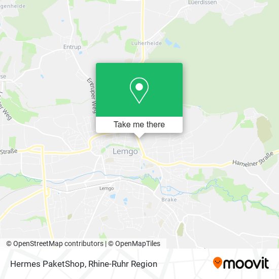 Hermes PaketShop map