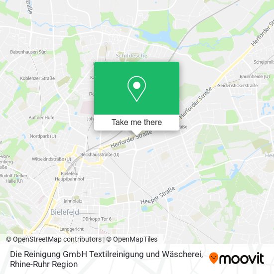 Карта Die Reinigung GmbH Textilreinigung und Wäscherei