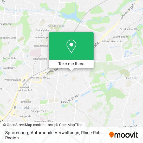 Sparrenburg Automobile Verwaltungs map