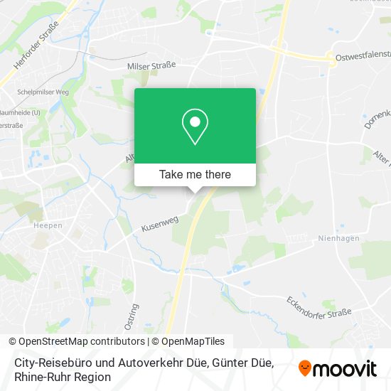 City-Reisebüro und Autoverkehr Düe, Günter Düe map