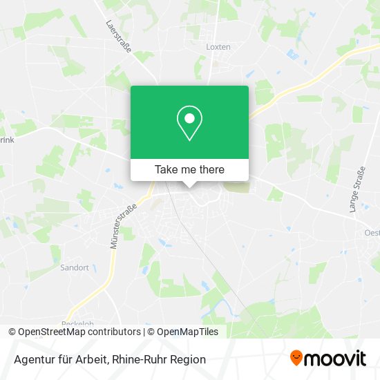 Agentur für Arbeit map