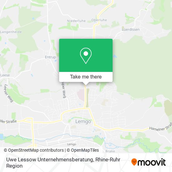 Uwe Lessow Unternehmensberatung map