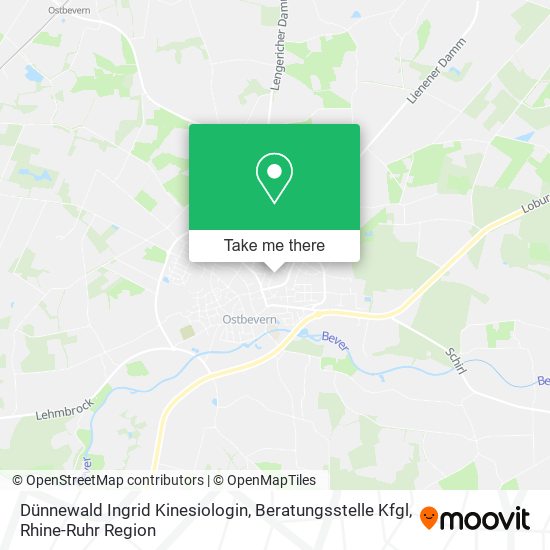 Dünnewald Ingrid Kinesiologin, Beratungsstelle Kfgl map