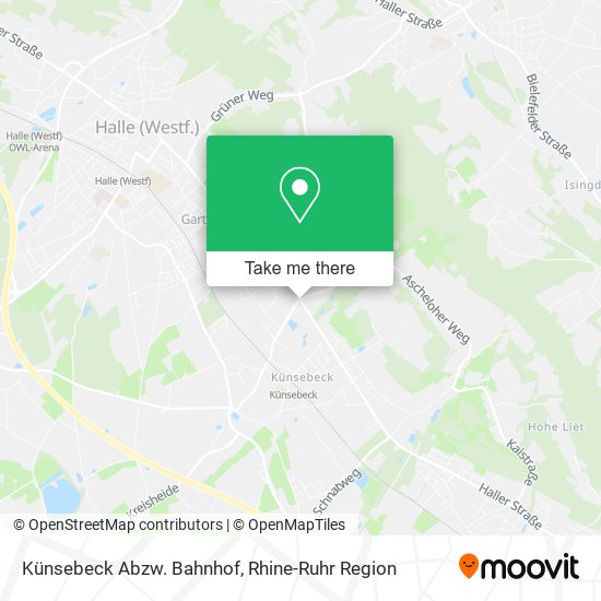 Künsebeck Abzw. Bahnhof map