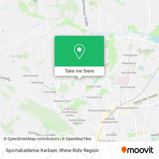 Sportakademie Kerbein map