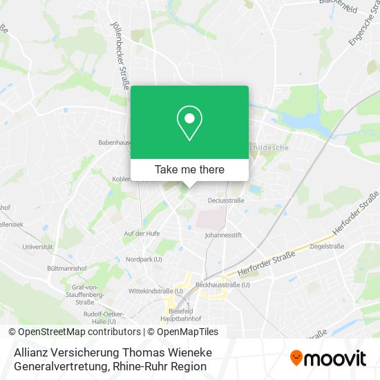 Allianz Versicherung Thomas Wieneke Generalvertretung map