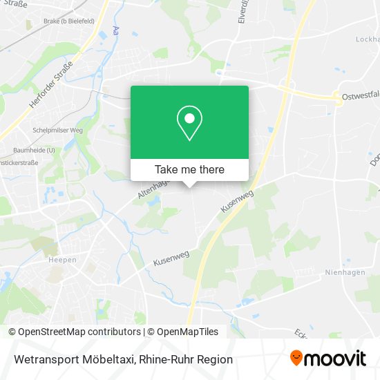Wetransport Möbeltaxi map