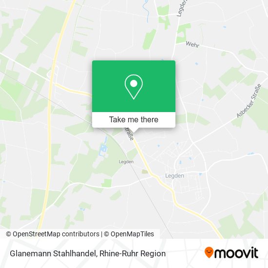Glanemann Stahlhandel map