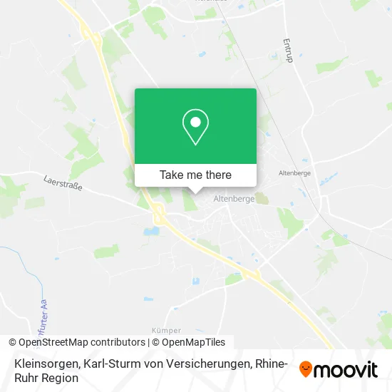 Карта Kleinsorgen, Karl-Sturm von Versicherungen